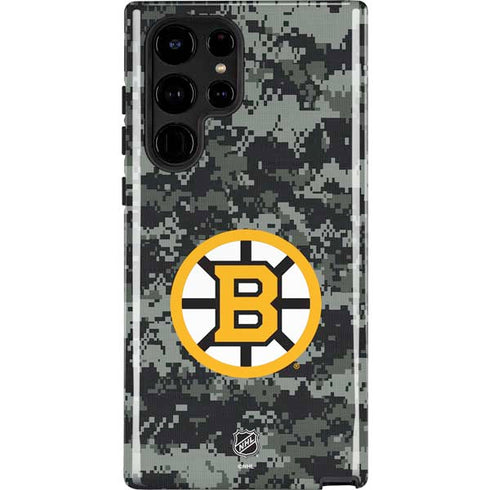 NHL Boston Bruins Camo Galaxy S25 Ultra Impact Case